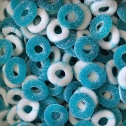 Anneaux framboise sucrées