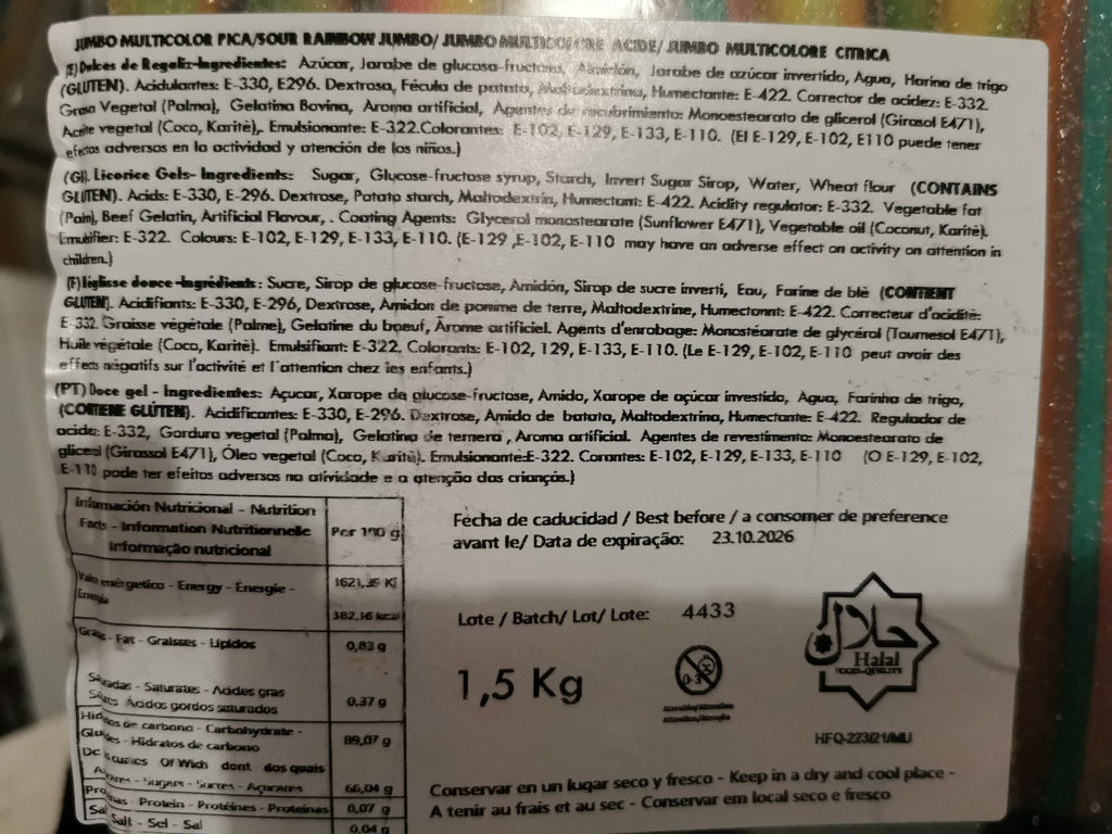 Jumbo multicolore (x1)